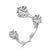 2.5 ct. - Heavenly Adjustable 3 Stone Round Cut Ring
