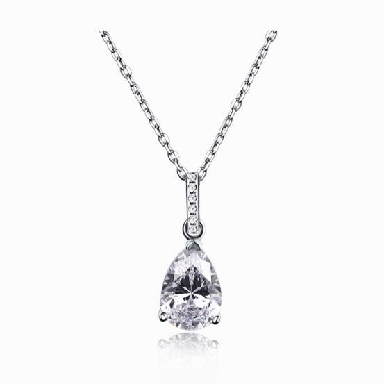 ARIA 2 ct. Pear Stone Diamond Necklace