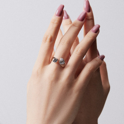 AIRY 2.5 ct. Toi Et Moi Wave Ring