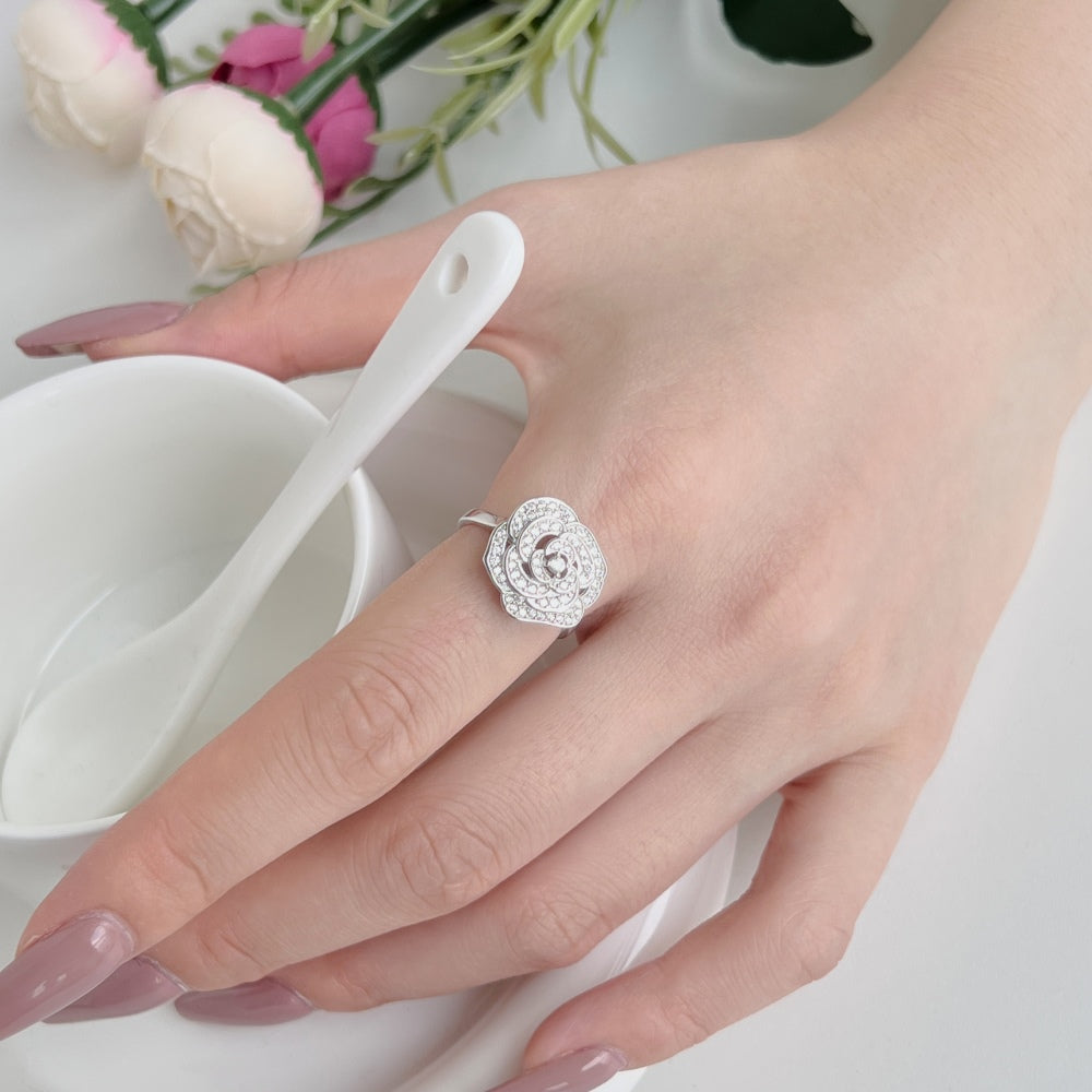 Daisy Flower Diamond Ring