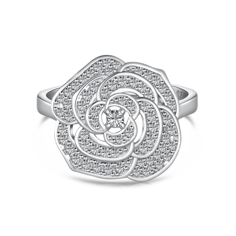 Daisy Flower Diamond Ring