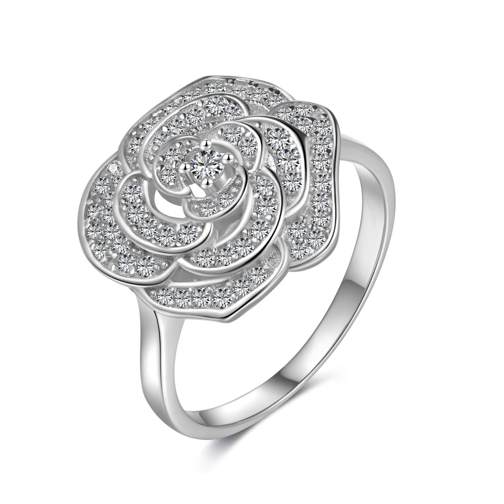 Daisy Flower Diamond Ring