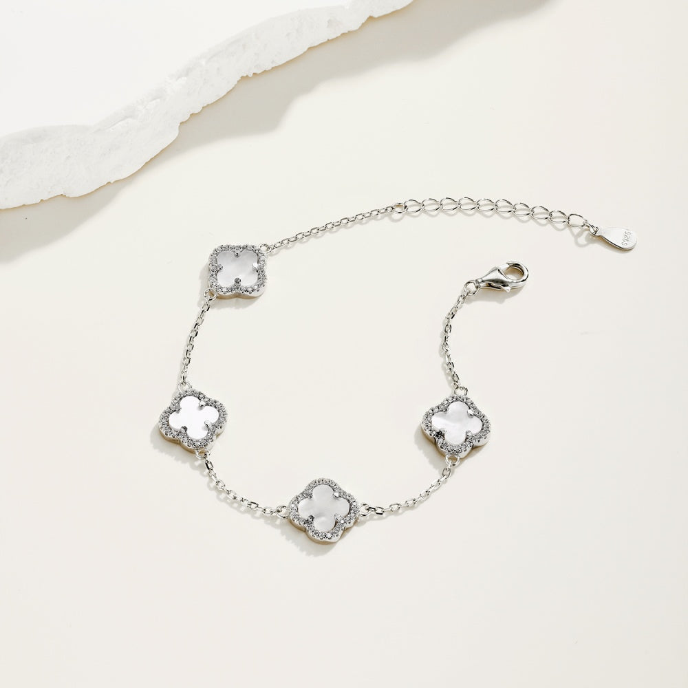 Four Clover Dainty Bracelet