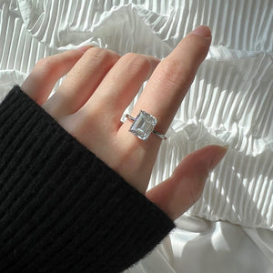 4 ct. - Sofia Emerald Cut Ring