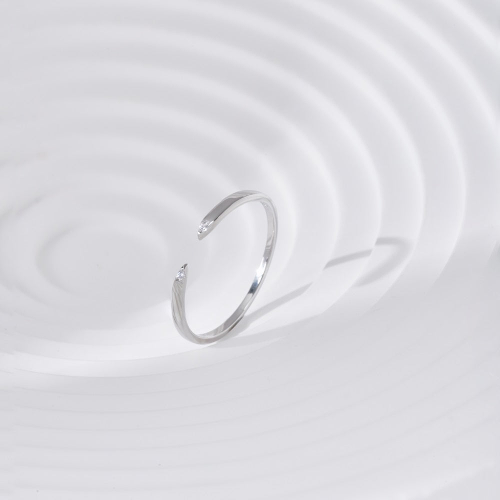 Lia Open Adjustable Dainty Stacker Ring