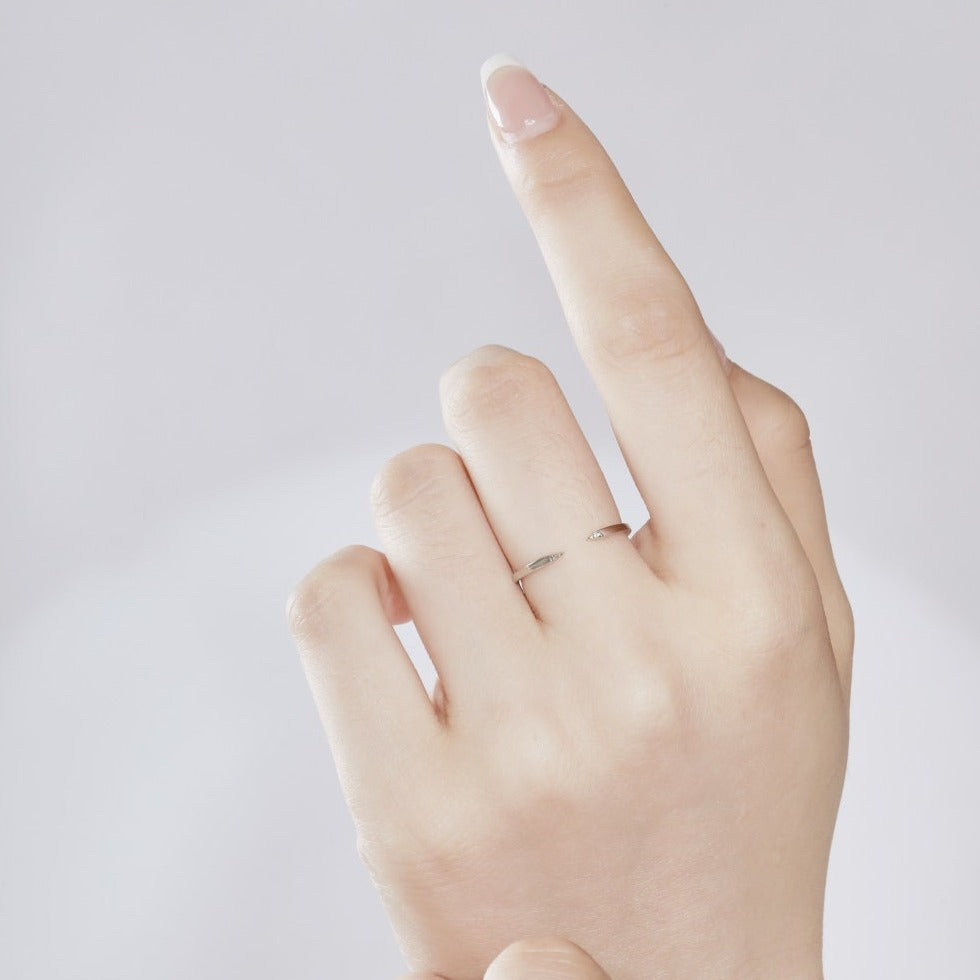 Lia Open Adjustable Dainty Stacker Ring