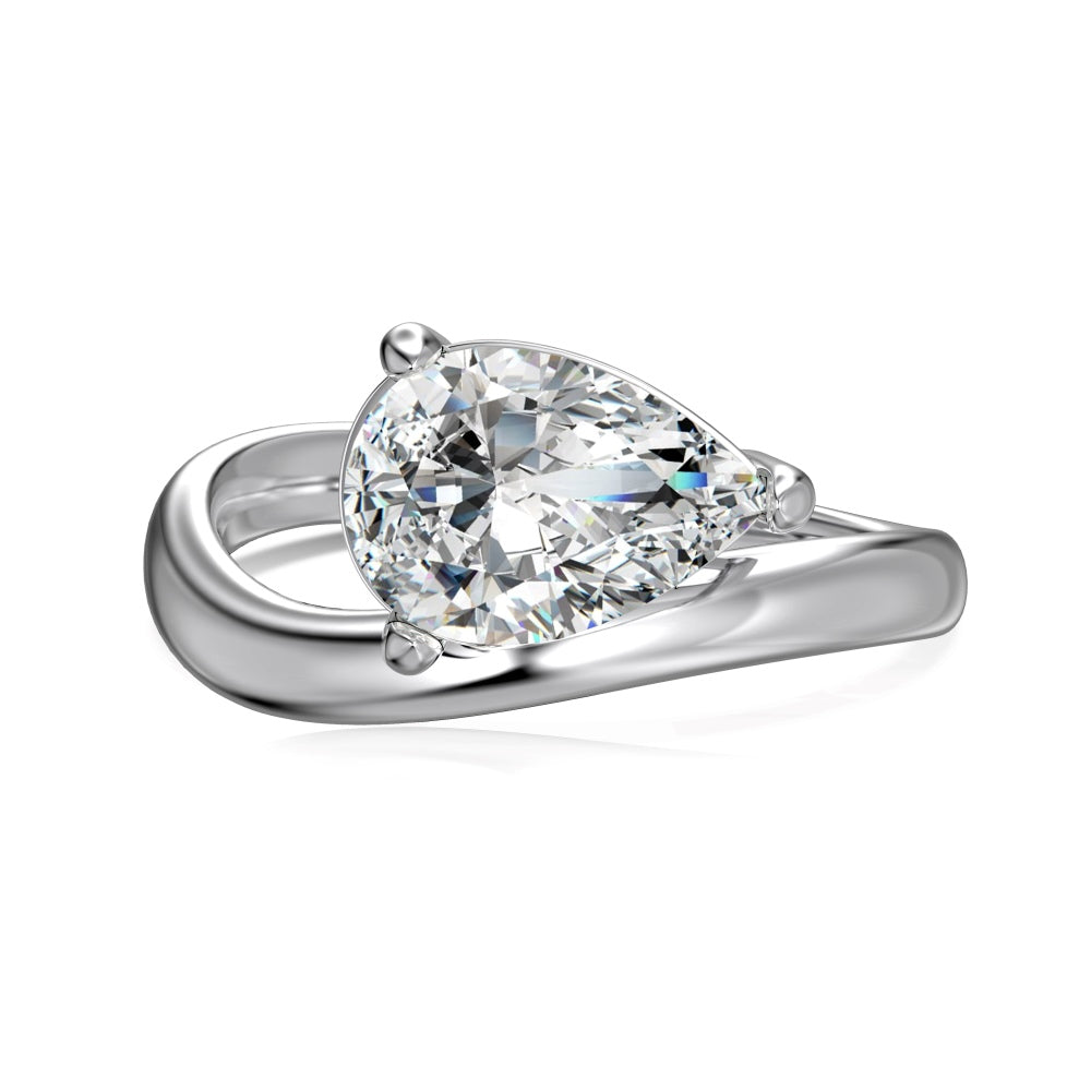 CANCUN 2.2 ct. East-West Pear Shaped Ring