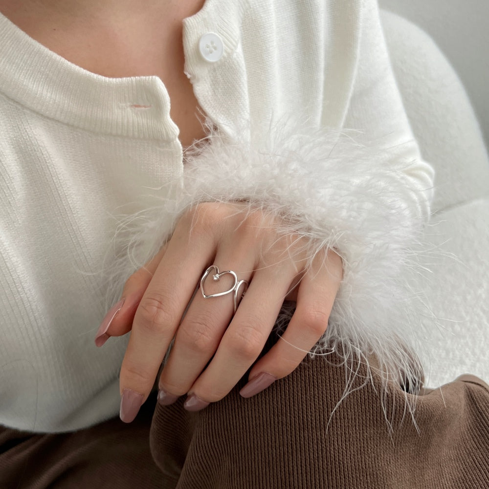 Queen Of Hearts Adjustable Ring