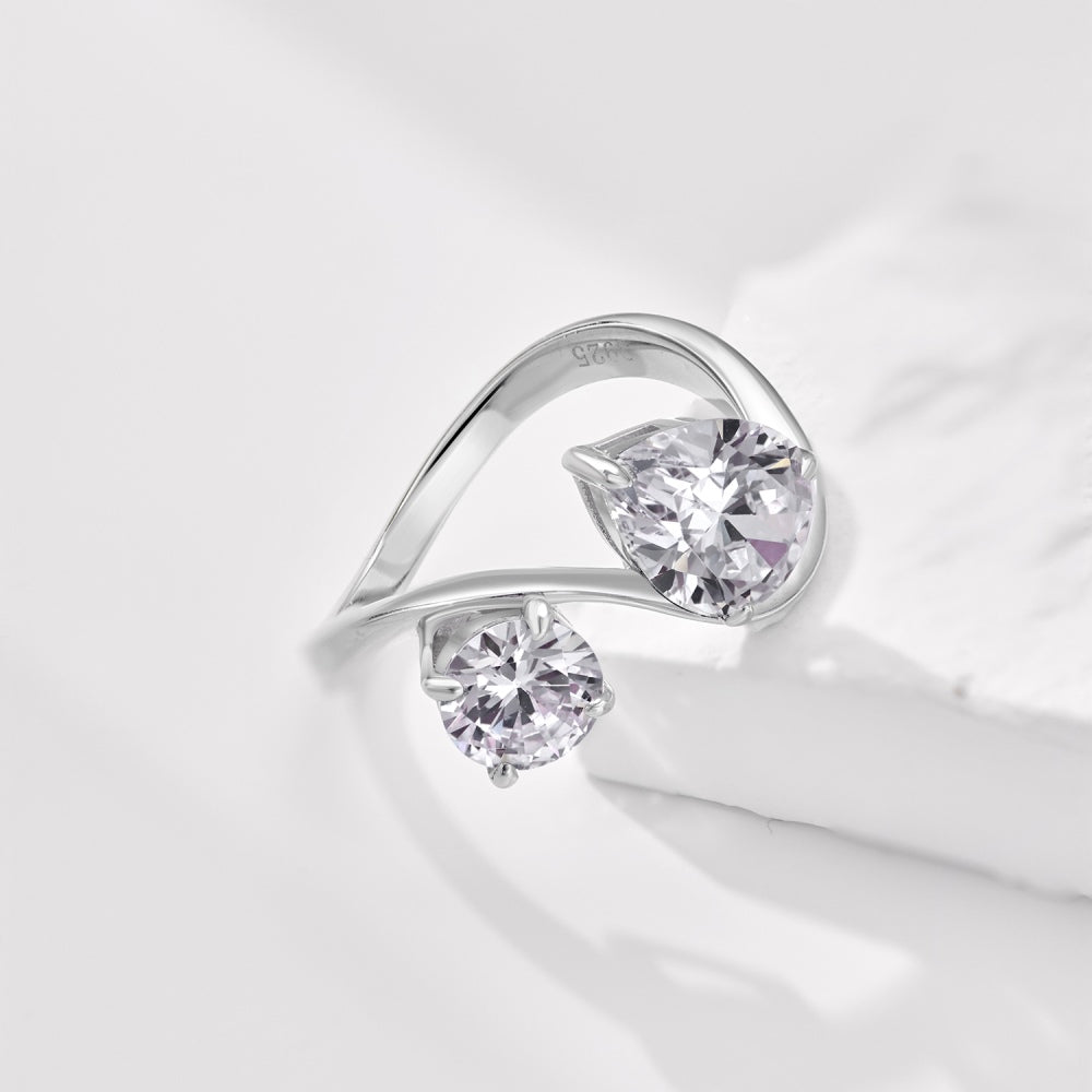 AIRY 2.5 ct. Toi Et Moi Wave Ring