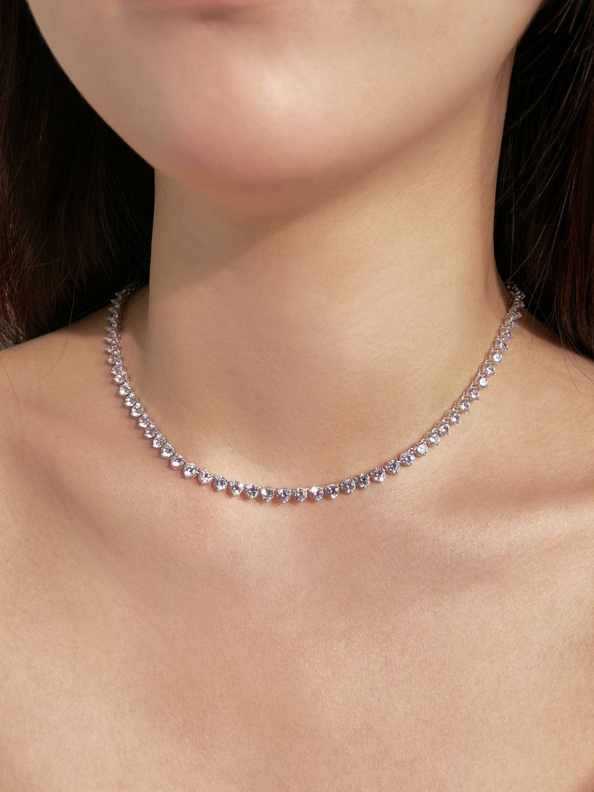 Classic Round Tennis Necklace