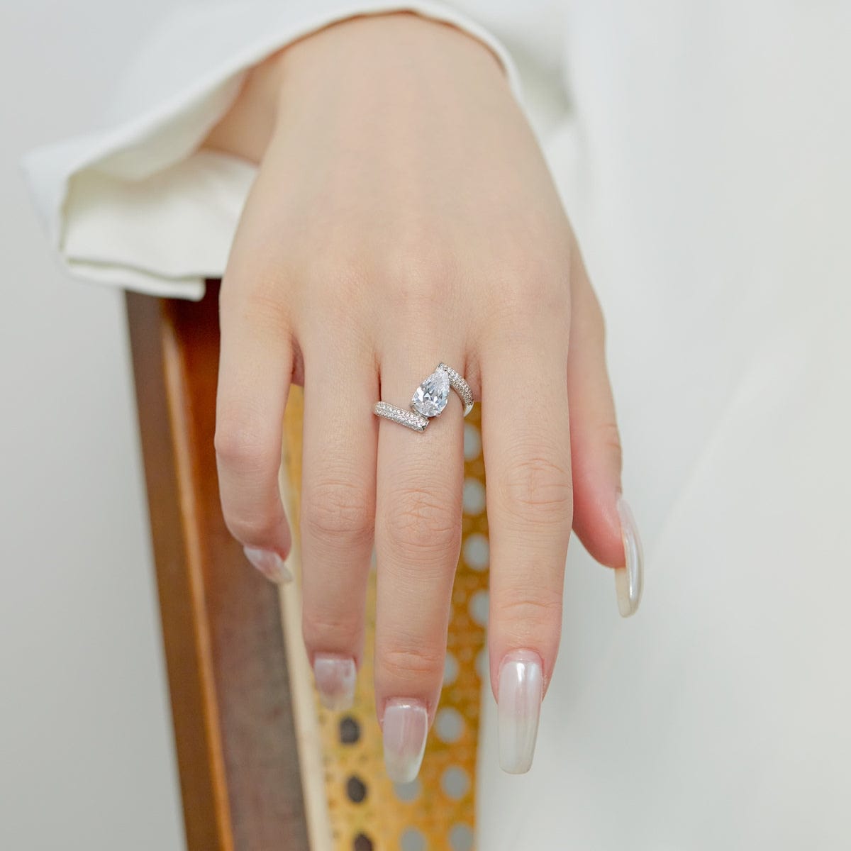 HARMONY 2 ct. Pear Shaped Bypass Ring