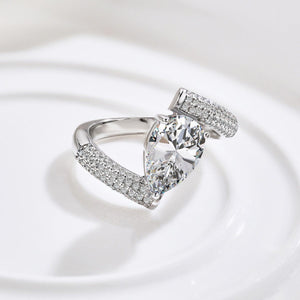 2 ct. - Harmony Pear Shaped Bypass Ring