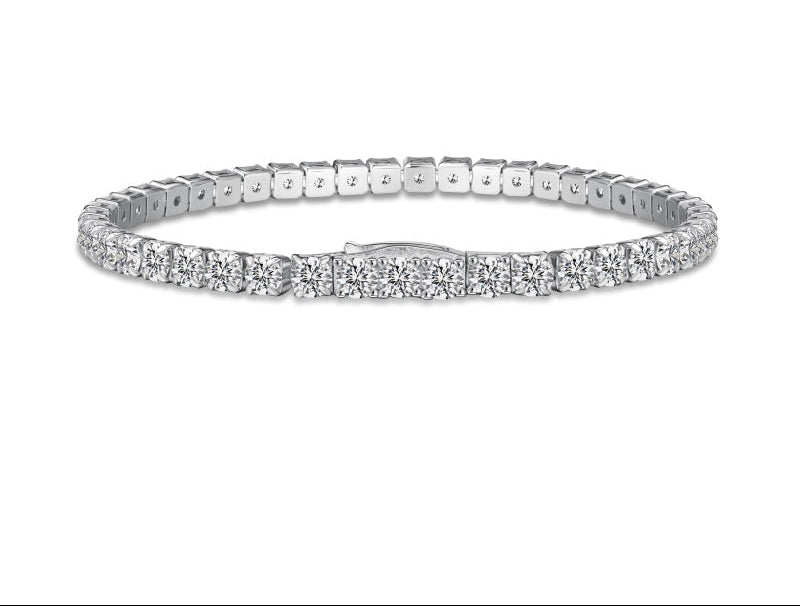 AMY 4 ct. Classic Round Invisible Tennis Bracelet