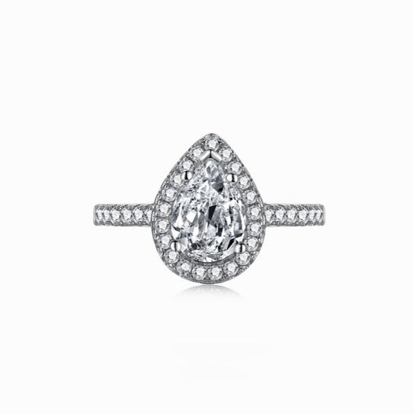 NALA 2.5 ct. Pear Pave Ring