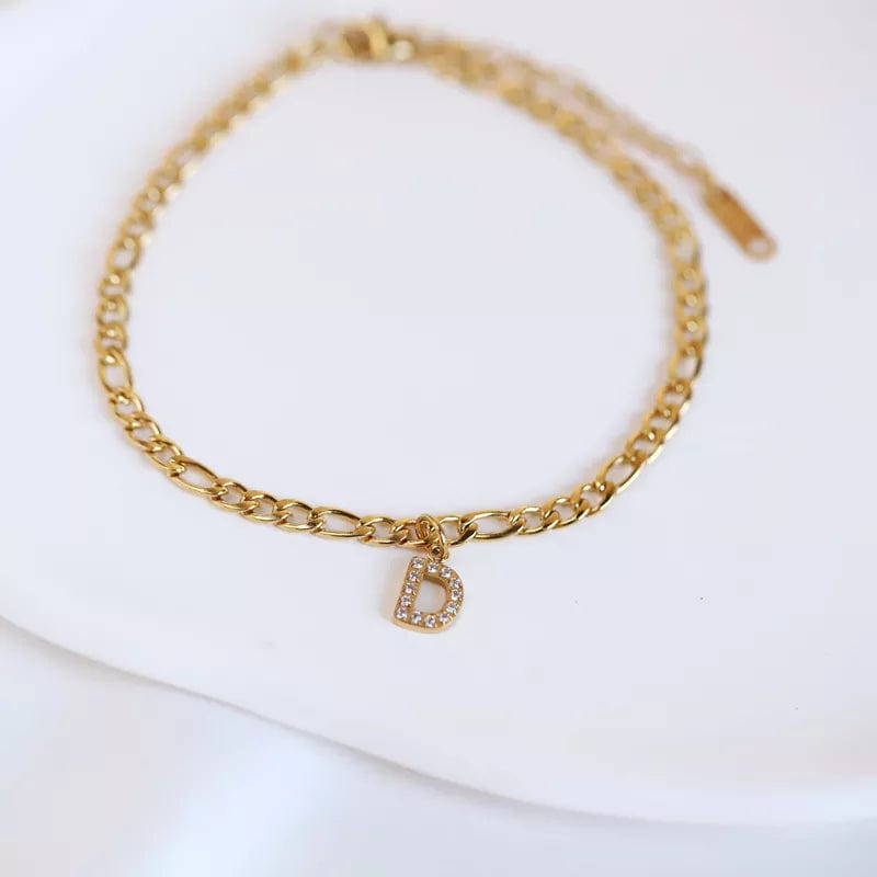 Initial Figaro Anklet