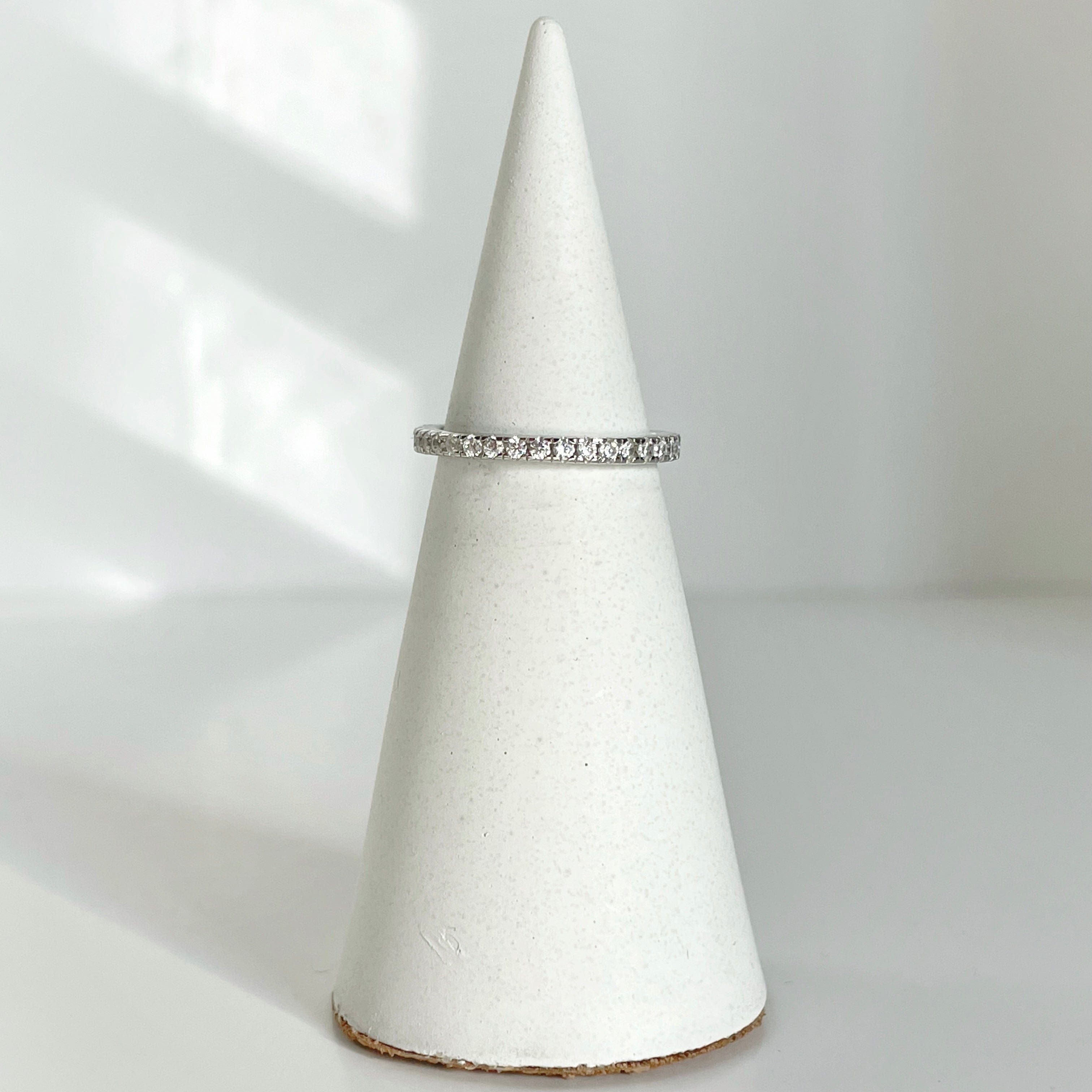 MONE Minimalistic Silver Stacker Band Ring