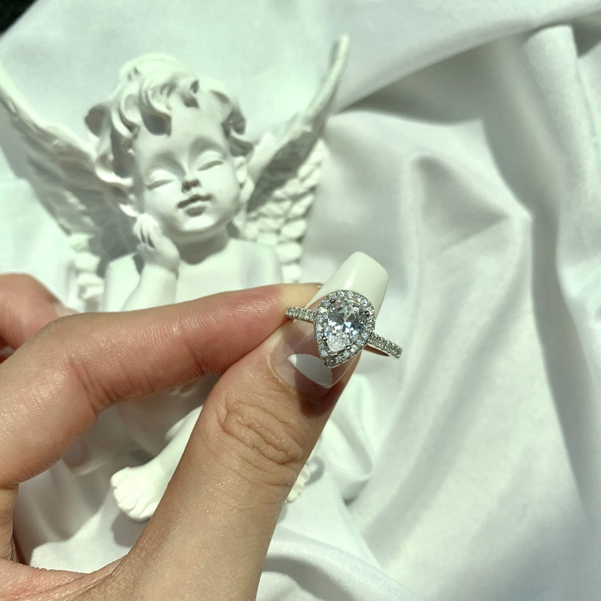 NALA 2.5 ct. Pear Pave Ring