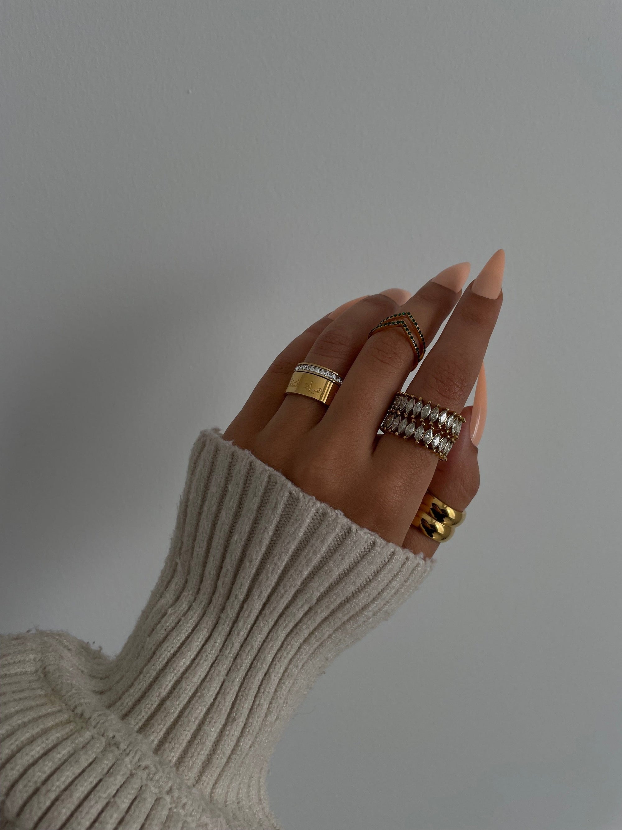Zara Baguette Ring