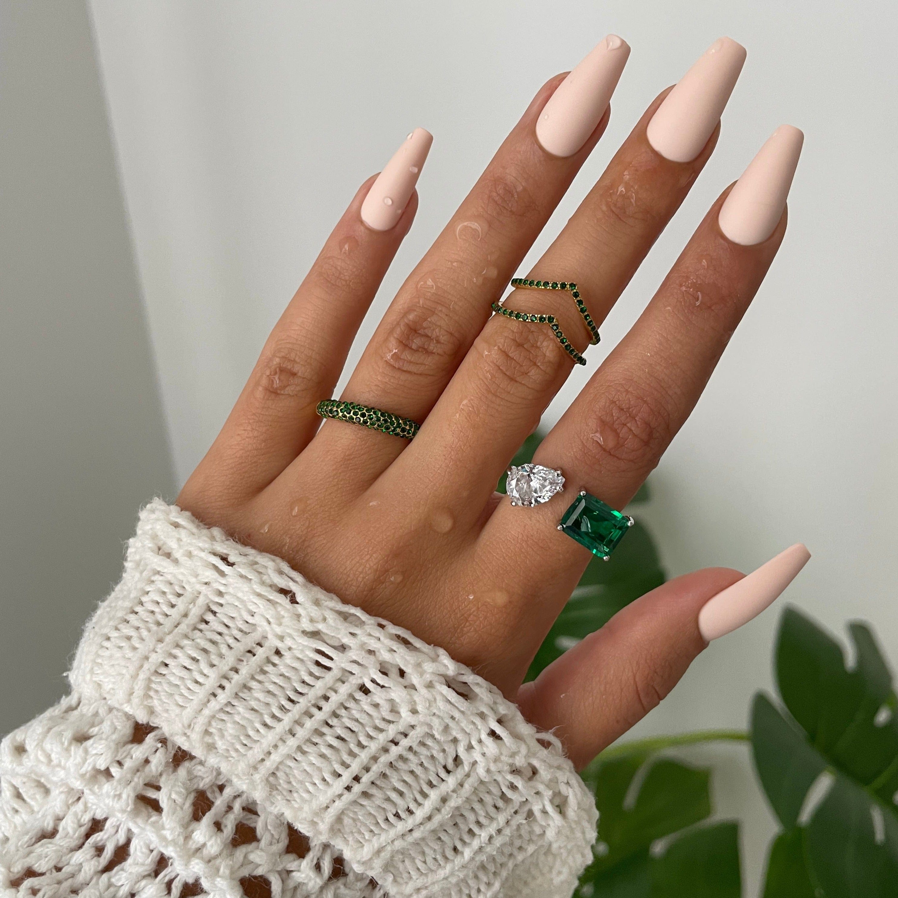 KYLIE 4 ct. Toi Et Moi Adjustable Ring