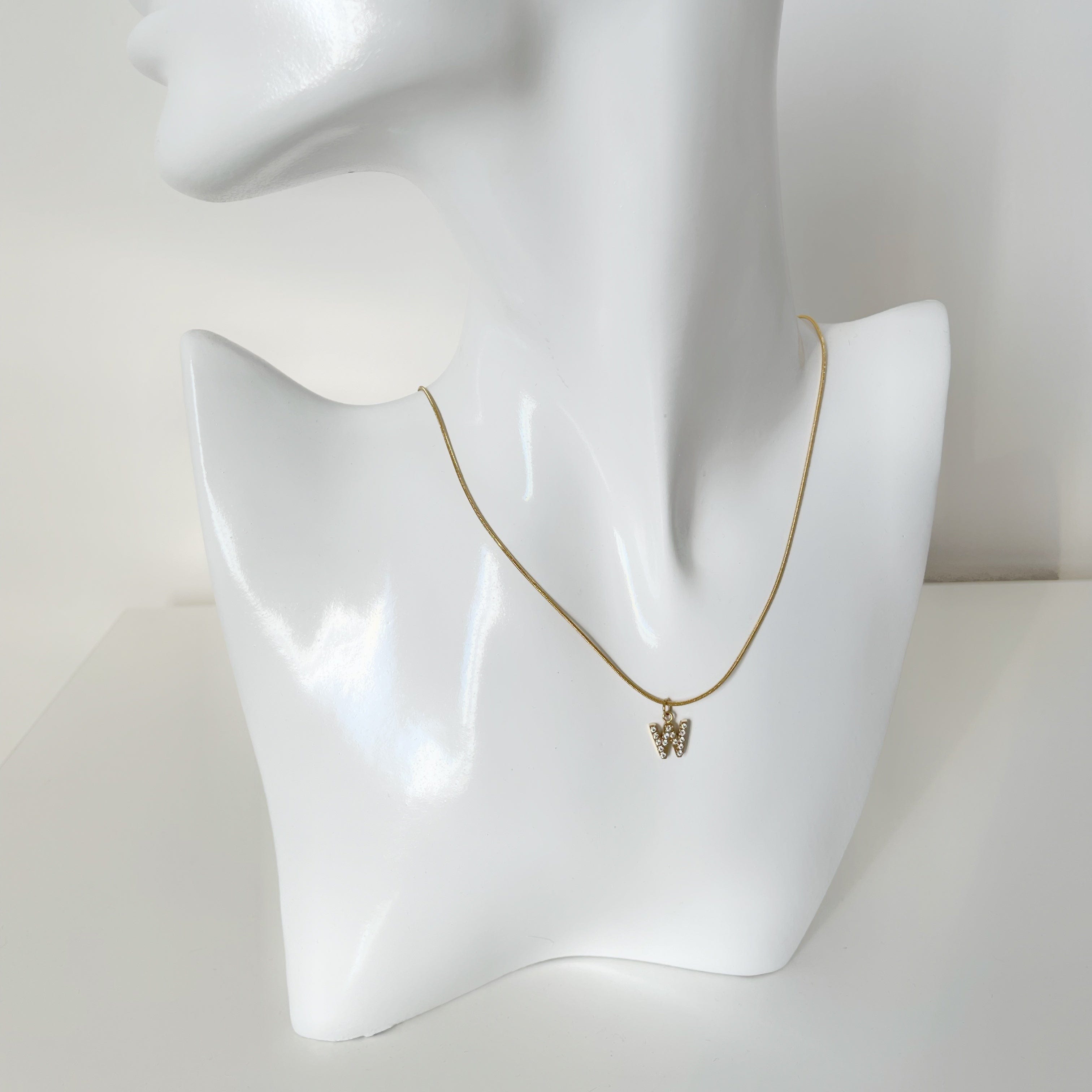 Initial Letter Necklace W