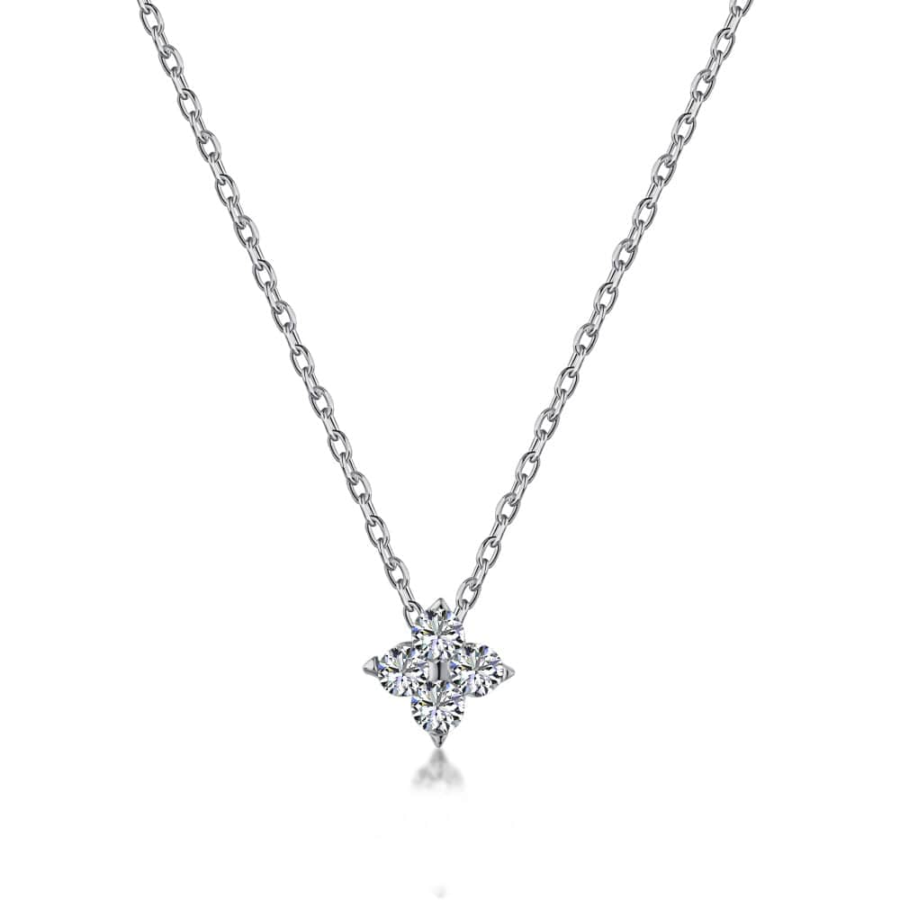 0.5 ct - Clover Diamond Necklace