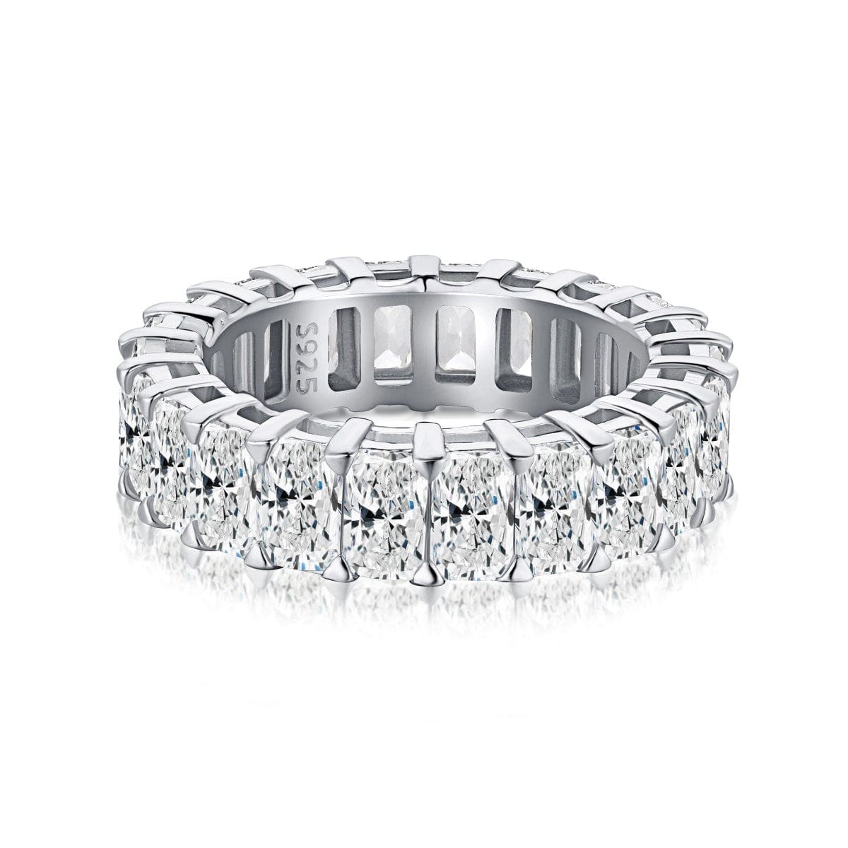 SANTORINI 9 ct. Radiant Eternity Silver Ring