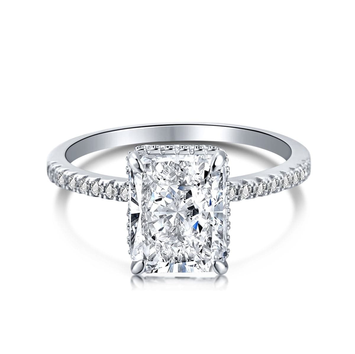 HALO 3.5 ct. Radiant Pave Crushed Ice Ring