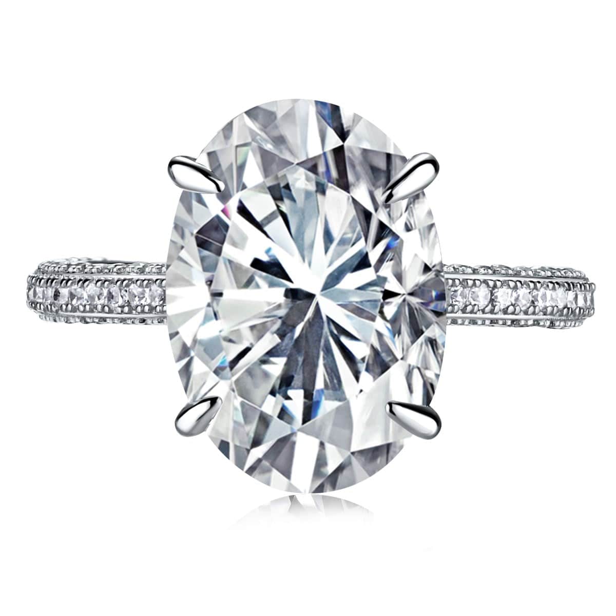 BERLIN 5 ct. Oval Pave Ring