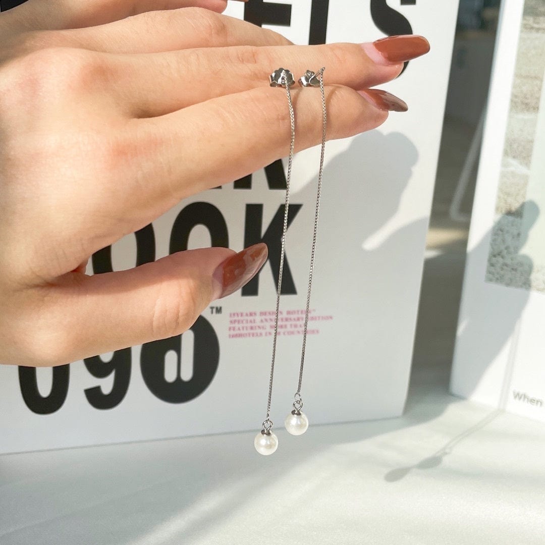 Dainty Pearl Drop Earrings