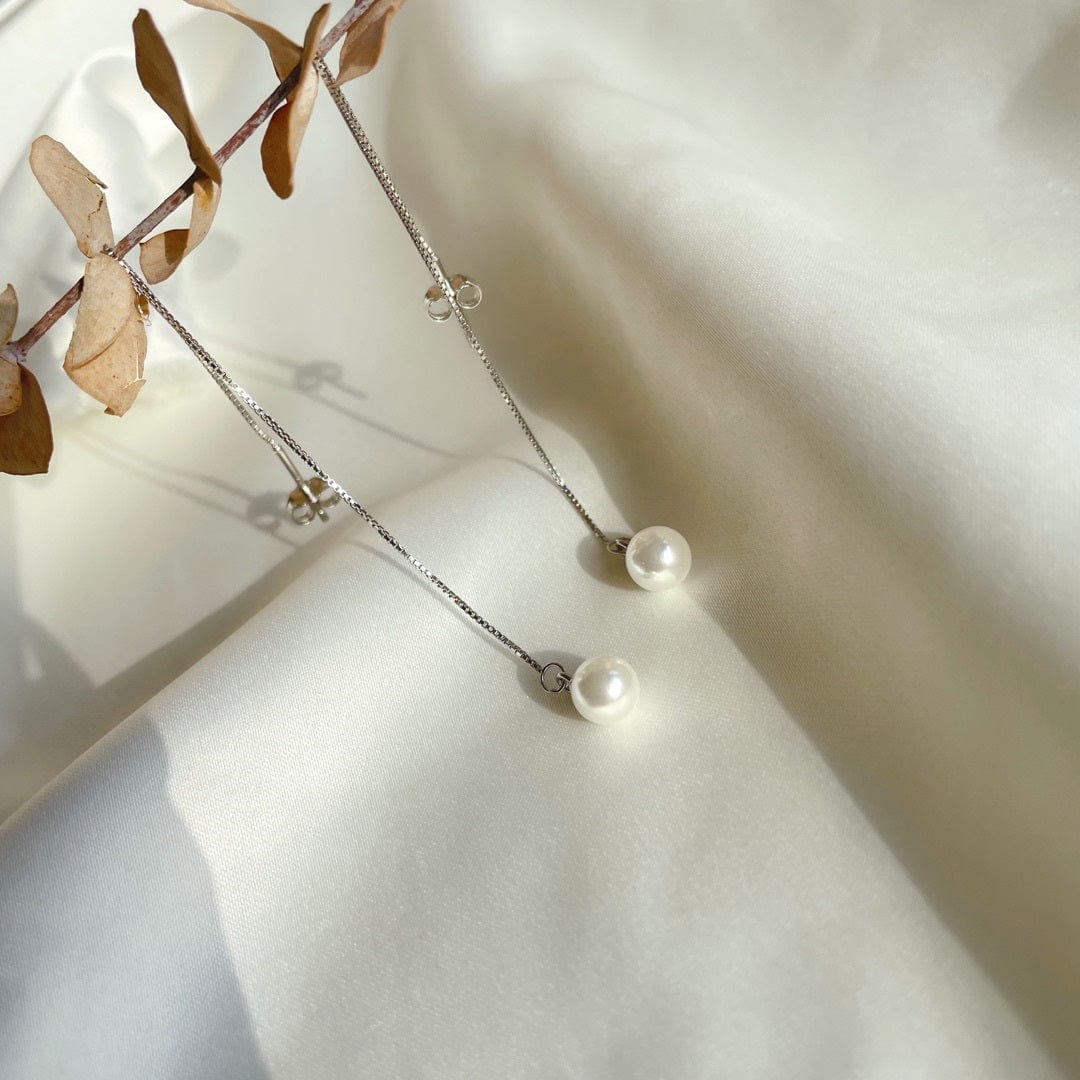 Dainty Pearl Drop Earrings