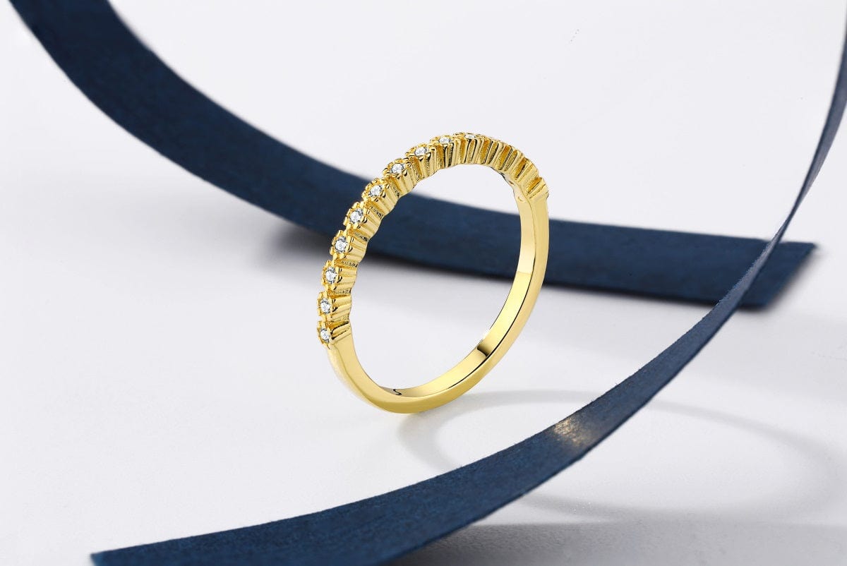 Mia Flower Half Eternity Ring