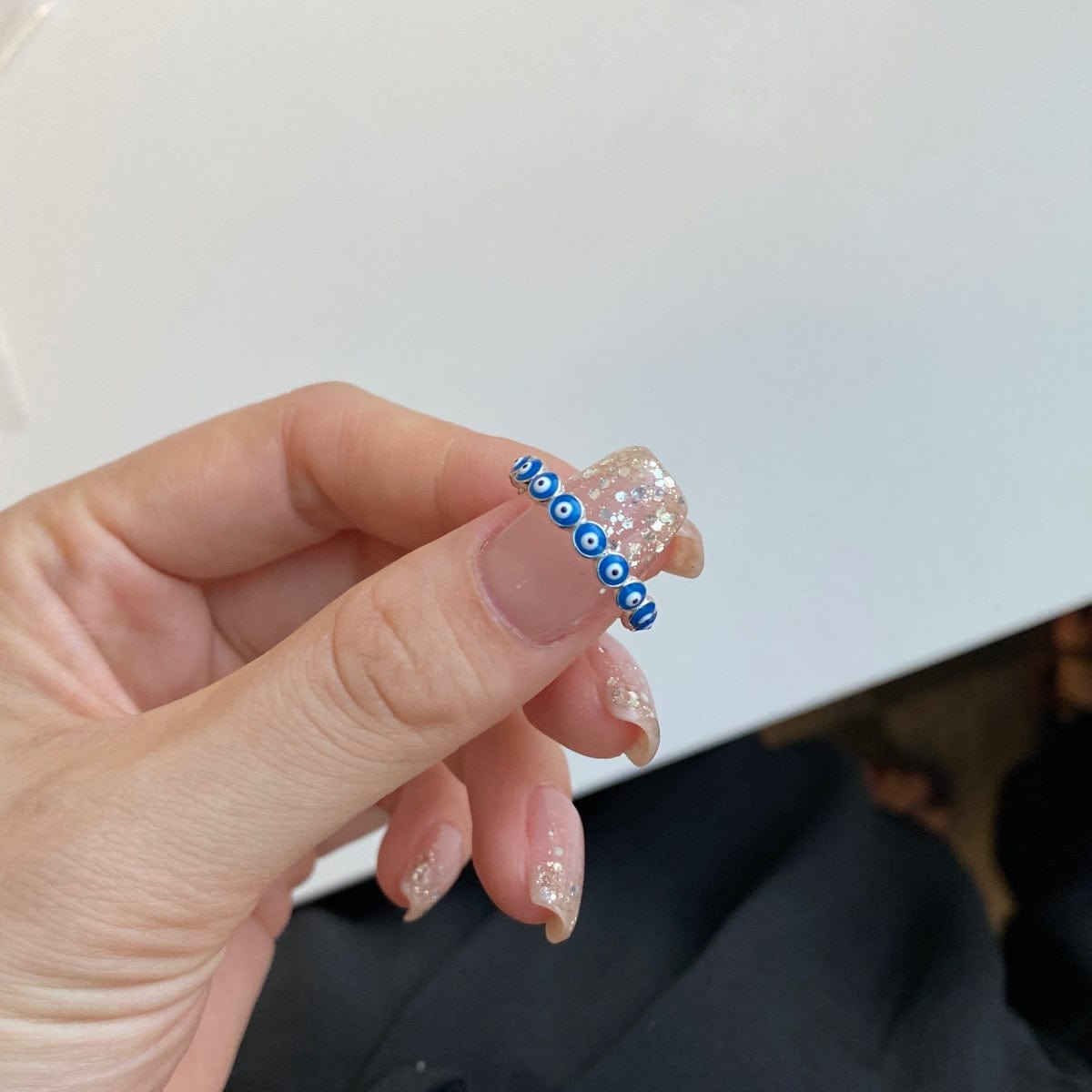 Evil Eye Eternity Ring