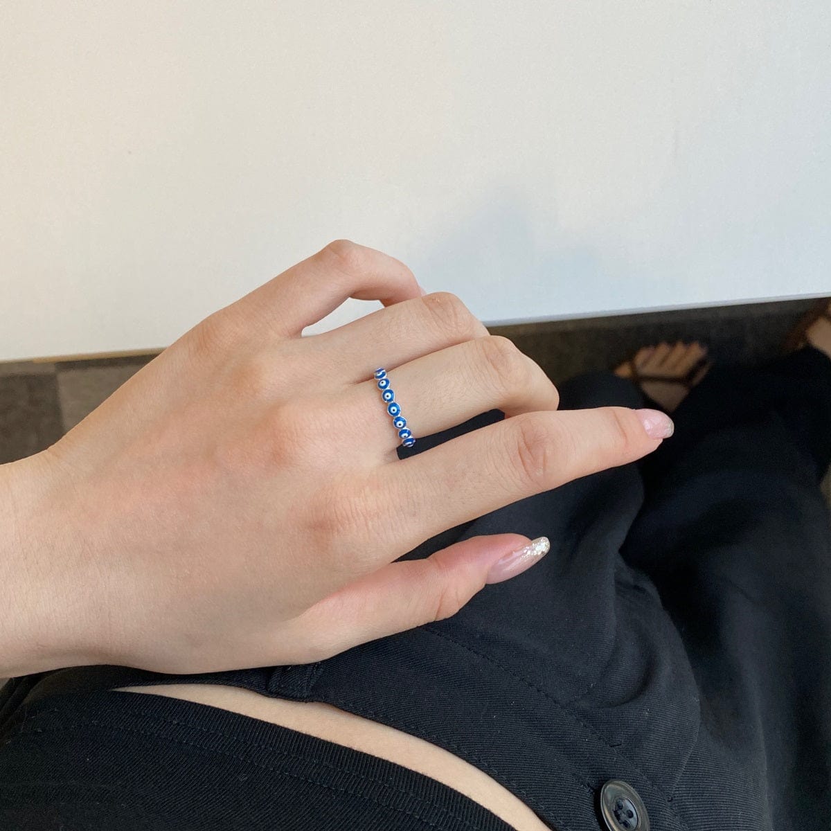 Evil Eye Eternity Ring