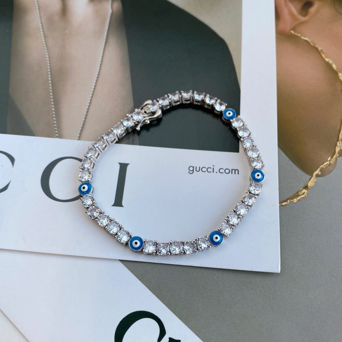 Evil Eye Tennis Bracelet