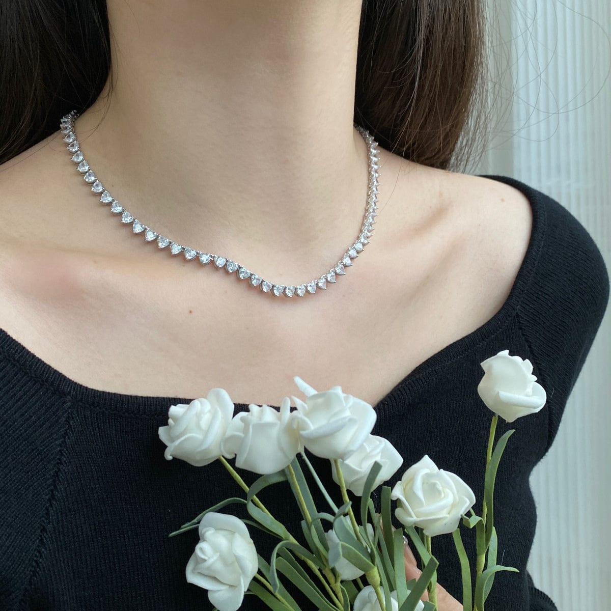 Icy Cold Heart Choker Necklace – Two Pearls Shop