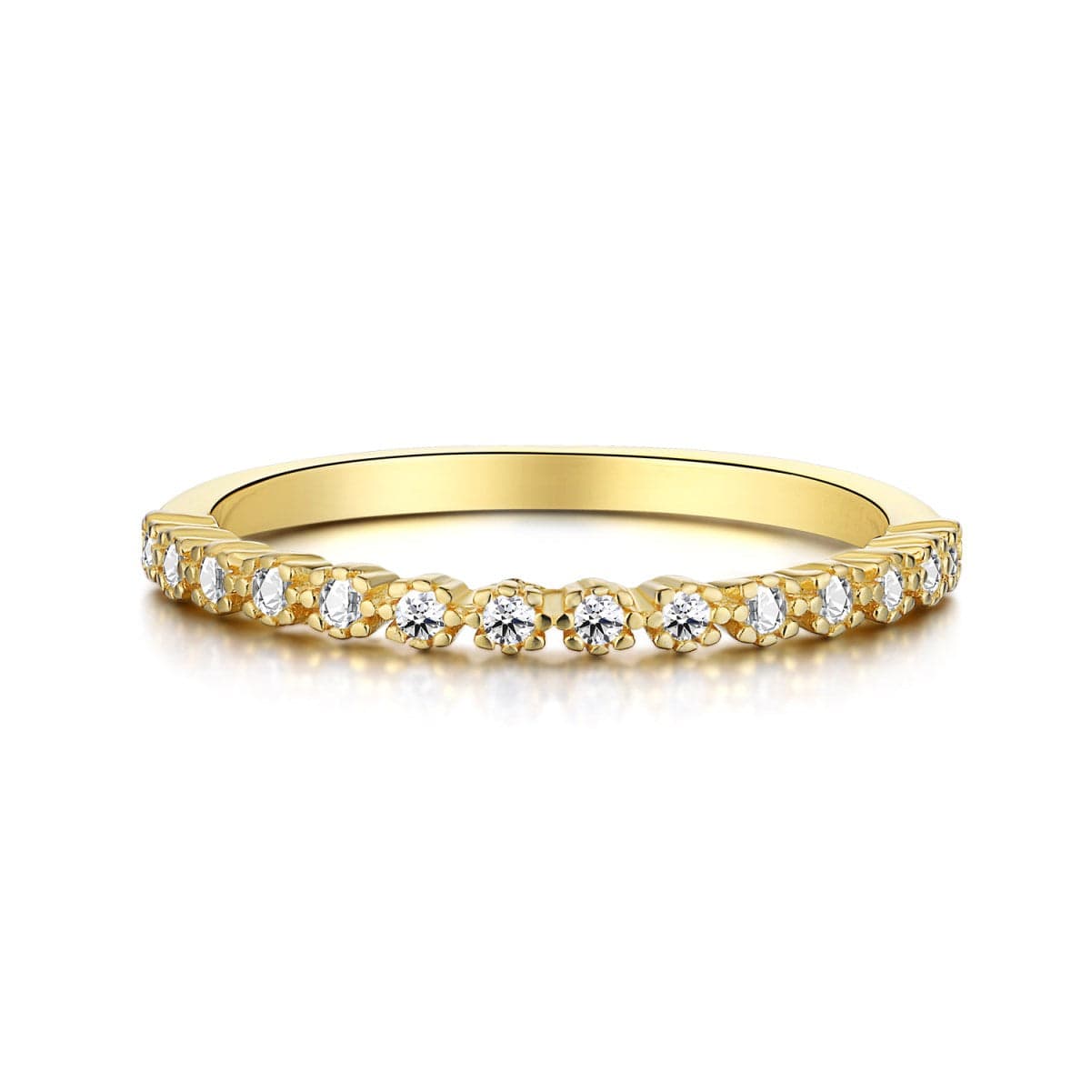 Mia Flower Half Eternity Ring