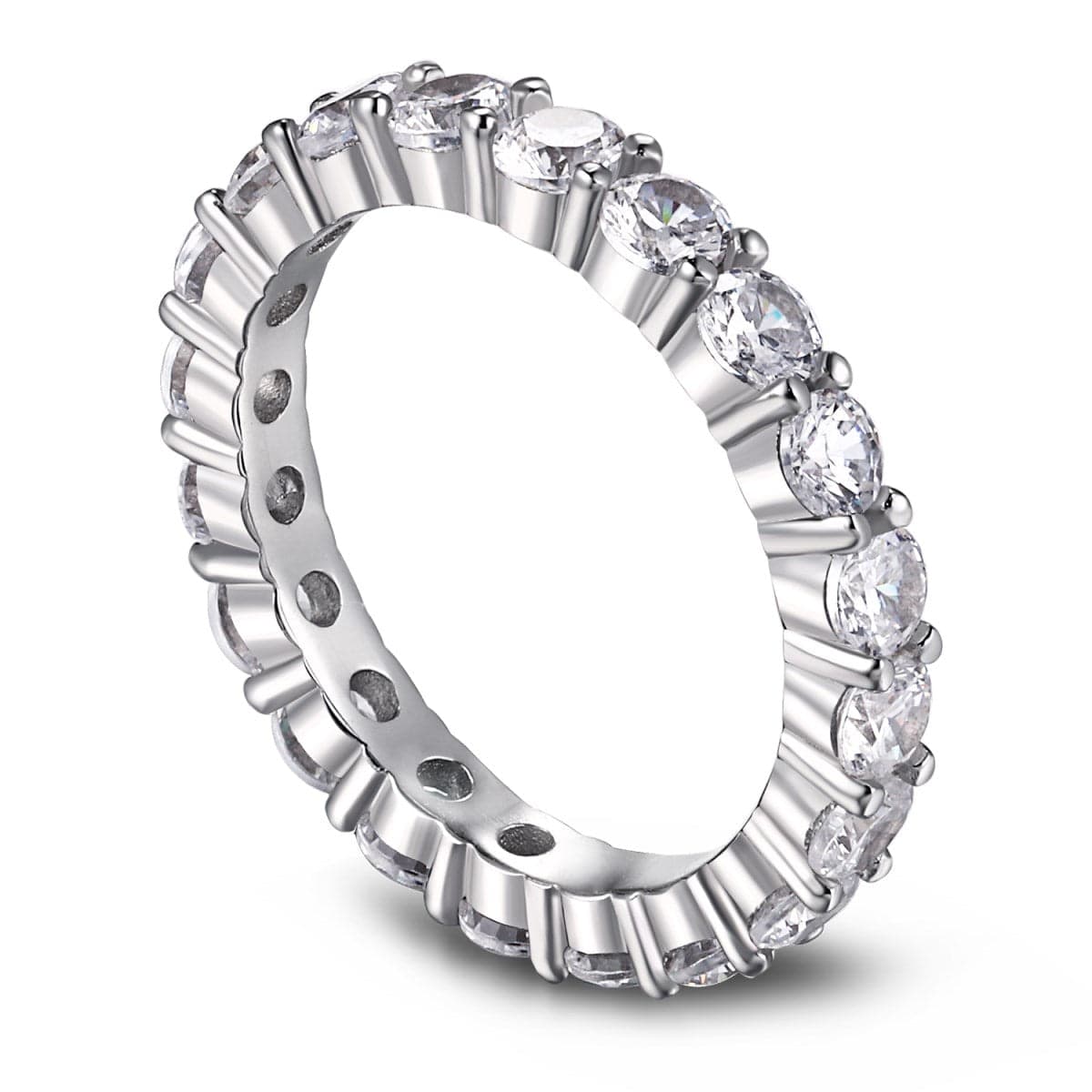 TIMA 2 ct. Dainty Round Eternity Band