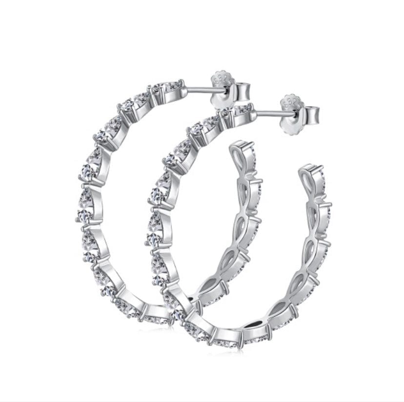 CHLOE 4.5 ct. Pear Shaped Hoop Earrings