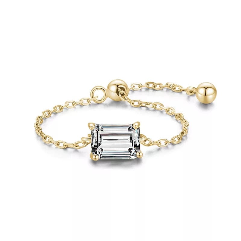 Adjustable Dainty Chain Finger Ring