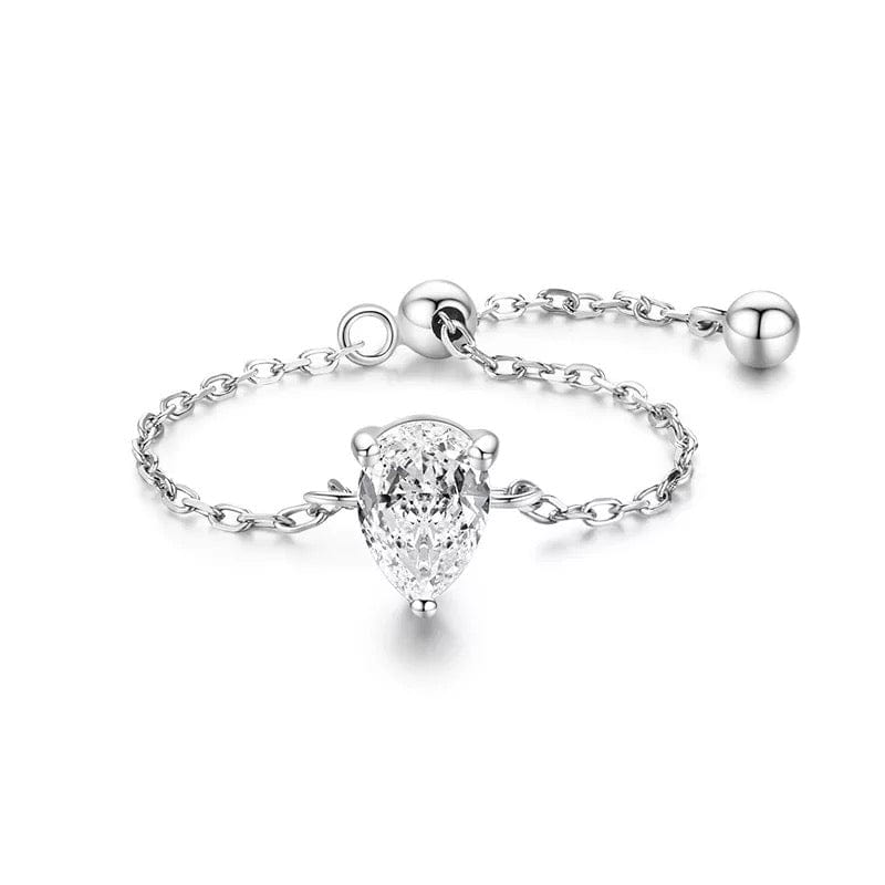 Adjustable Dainty Chain Finger Ring